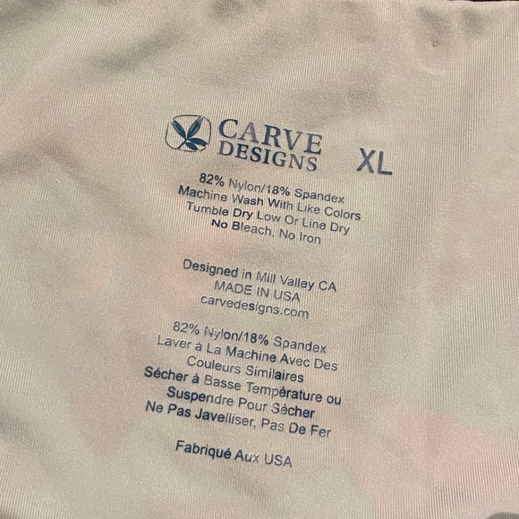 Carve Designs Bikini Bottom NWT Bermuda Style Mint Paradise Print Size XL - Picture 6 of 8